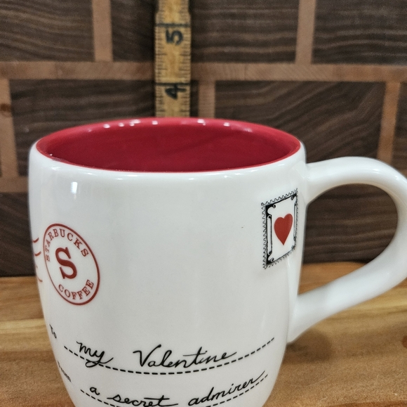 Starbucks Coffee Valentines Day Love Letter Ceramic Coffee Tea Mug - Picture 3 of 6